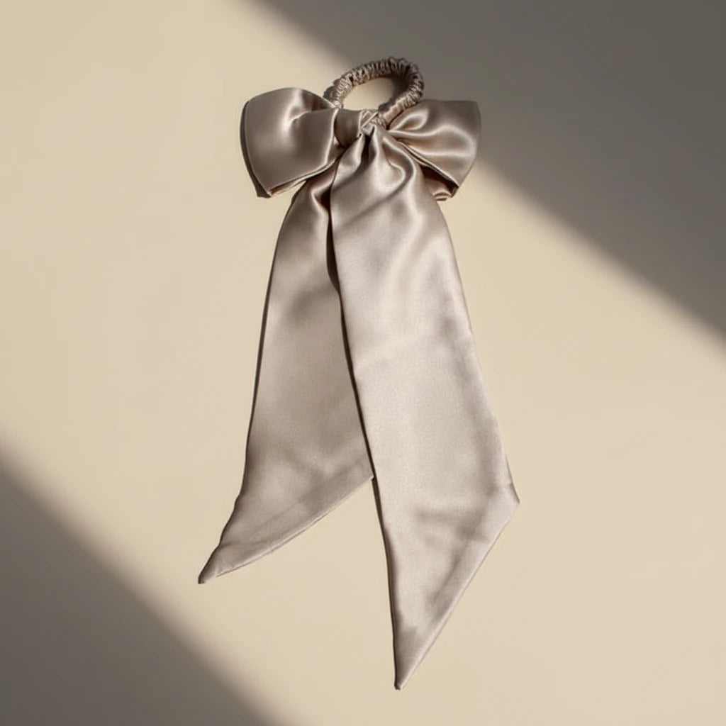 The Softest Hour™ Silk Ribbon & Skinny Scrunchie Set | 19 Momme