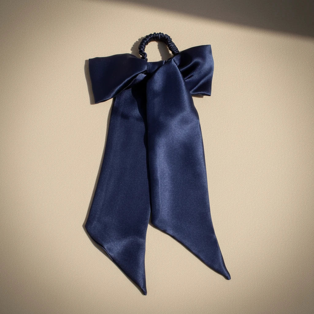 The Softest Hour™ Silk Ribbon & Skinny Scrunchie Set | 19 Momme