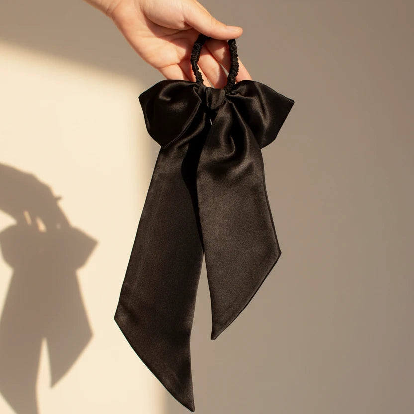 The Softest Hour™ Silk Ribbon & Skinny Scrunchie Set | 19 Momme