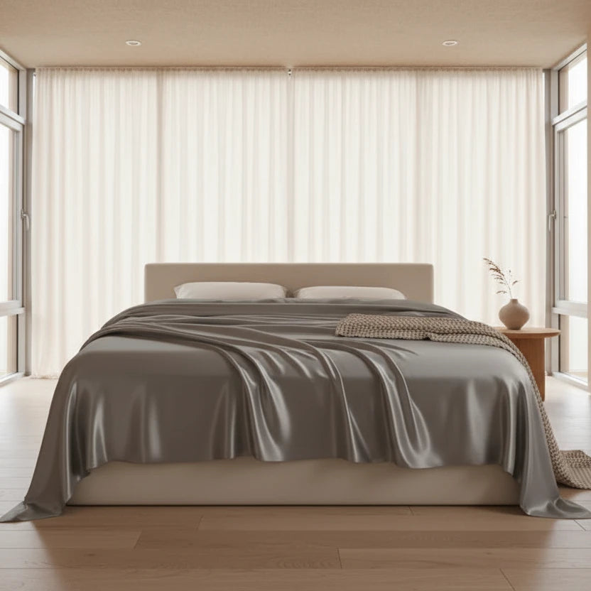 The Softest Hour™ Natural Mulberry Silk Flat Sheet